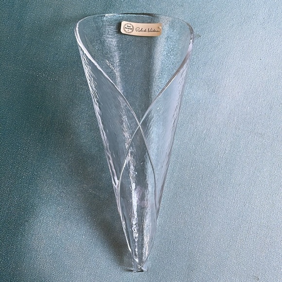 Vintage Other - Glasi Hergiswil Roberto Niederer Glass Cornet Vase